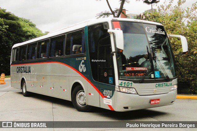 Expresso Cristália 4101 na cidade de São Paulo, São Paulo, Brasil, por Paulo Henrique Pereira Borges. Número da foto: #12842218.