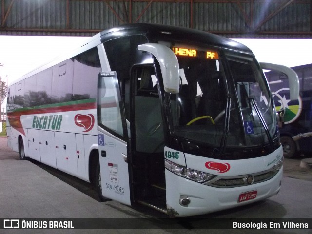 Eucatur - Empresa União Cascavel de Transportes e Turismo 4948 na cidade de Vilhena, Rondônia, Brasil, por Busologia Em Vilhena. Número da foto: #12841724.