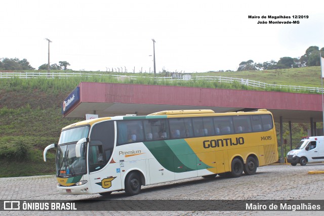 Empresa Gontijo de Transportes 14015 na cidade de João Monlevade, Minas Gerais, Brasil, por Mairo de Magalhães. Número da foto: #12840614.