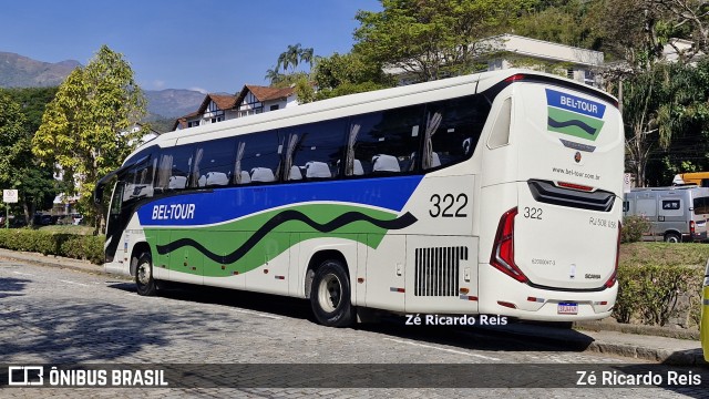 Bel-Tour Transportes e Turismo 322 na cidade de Petrópolis, Rio de Janeiro, Brasil, por Zé Ricardo Reis. Número da foto: #12840805.