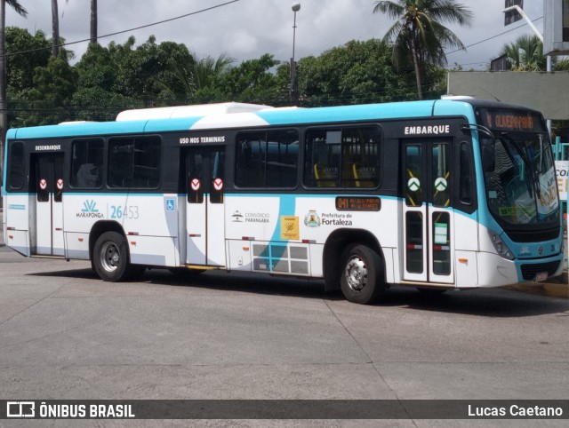 Maraponga Transportes 26453 na cidade de Fortaleza, Ceará, Brasil, por Lucas Caetano. Número da foto: #12840396.