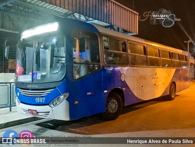 VB Transportes e Turismo 1087 na cidade de Campinas, São Paulo, Brasil, por Henrique Alves de Paula Silva. Número da foto: #12840890.