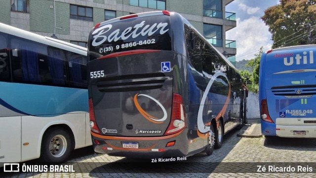 Baetur Transportes e Turismo 5555 na cidade de Petrópolis, Rio de Janeiro, Brasil, por Zé Ricardo Reis. Número da foto: #12840691.