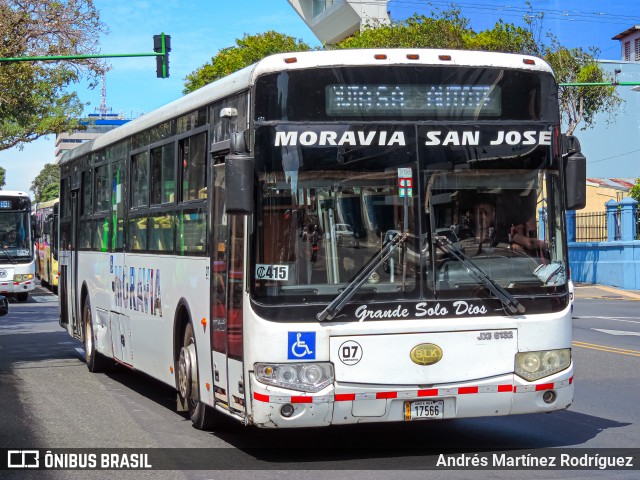 AMSA - Autotransportes Moravia 07 na cidade de Hospital, San José, San José, Costa Rica, por Andrés Martínez Rodríguez. Número da foto: #12841248.