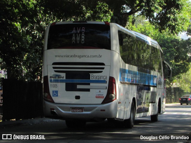 Auto Viação Bragança 11005 na cidade de São Paulo, São Paulo, Brasil, por Douglas Célio Brandao. Número da foto: #12841743.