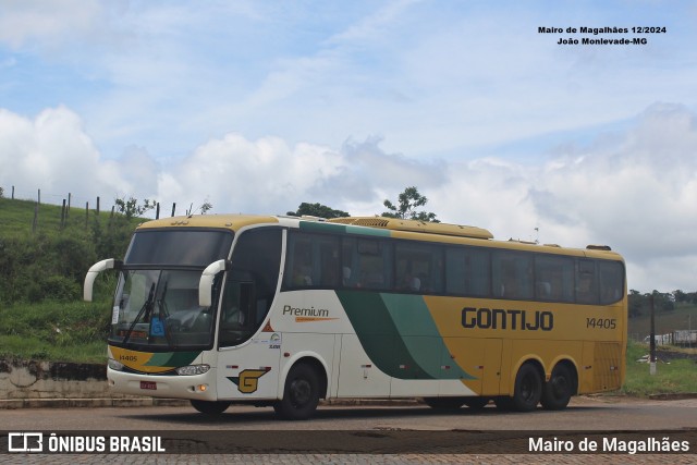 Empresa Gontijo de Transportes 14405 na cidade de João Monlevade, Minas Gerais, Brasil, por Mairo de Magalhães. Número da foto: #12842442.