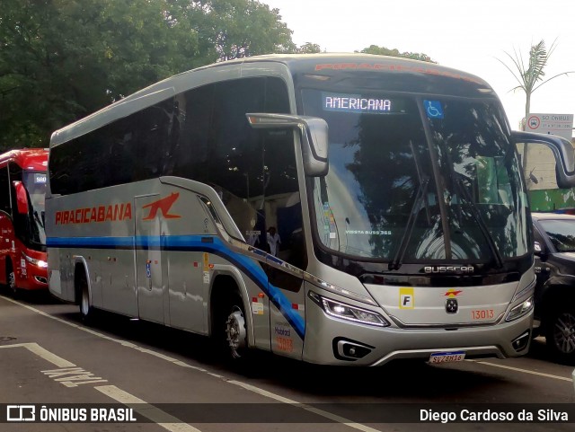 Viação Piracicabana 13013 na cidade de São Paulo, São Paulo, Brasil, por Diego Cardoso da Silva. Número da foto: #12841474.