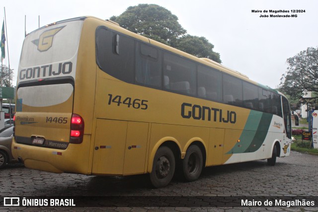 Empresa Gontijo de Transportes 14465 na cidade de João Monlevade, Minas Gerais, Brasil, por Mairo de Magalhães. Número da foto: #12842420.
