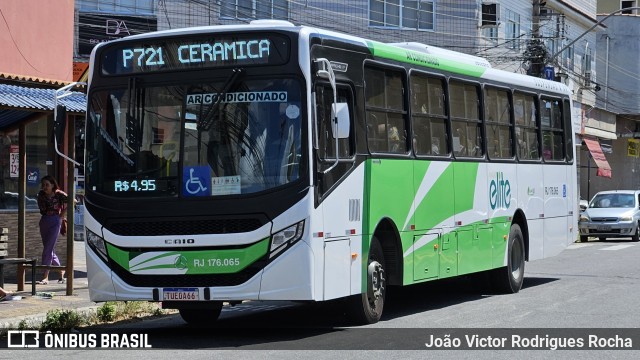 Viação Elite RJ 176.065 na cidade de Volta Redonda, Rio de Janeiro, Brasil, por João Victor Rodrigues Rocha. Número da foto: #12840646.