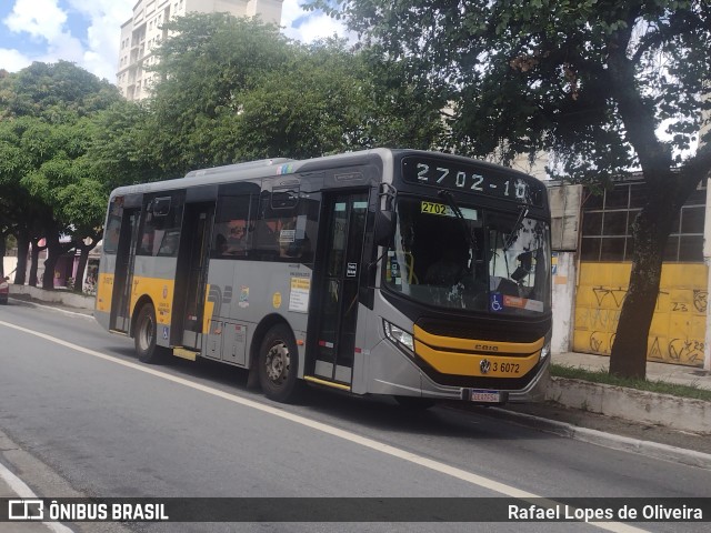 Transunião Transportes 3 6072 na cidade de São Paulo, São Paulo, Brasil, por Rafael Lopes de Oliveira. Número da foto: #12842846.