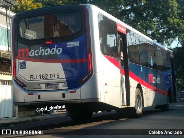 Transportes Machado RJ 162.015 na cidade de Duque de Caxias, Rio de Janeiro, Brasil, por Calebe Andrade. Número da foto: #12843411.