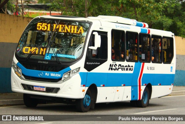 Viação Nossa Senhora da Penha RJ 188.034 na cidade de Mesquita, Rio de Janeiro, Brasil, por Paulo Henrique Pereira Borges. Número da foto: #12843376.