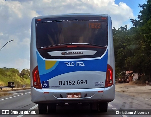 Rio Ita RJ 152.694 na cidade de Tanguá, Rio de Janeiro, Brasil, por Christiano Albernaz. Número da foto: #12843344.