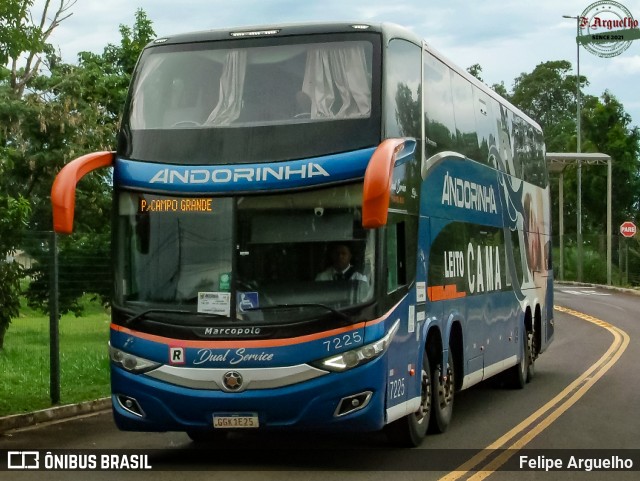 Empresa de Transportes Andorinha 7225 na cidade de Campo Grande, Mato Grosso do Sul, Brasil, por Felipe Arguelho. Número da foto: #12843798.