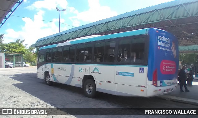Maraponga Transportes 26519 na cidade de Fortaleza, Ceará, Brasil, por FRANCISCO WALLACE. Número da foto: #12842710.
