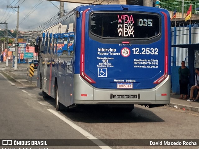 Auto Viação Bragança Metropolitana > Viação Raposo Tavares 12.2532 na cidade de Cotia, São Paulo, Brasil, por David Macedo Rocha. Número da foto: #12842653.
