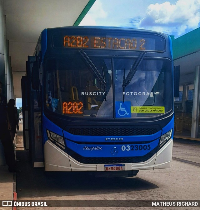 Viação São Pedro 0323005 na cidade de Manaus, Amazonas, Brasil, por MATHEUS RICHARD. Número da foto: #12843677.