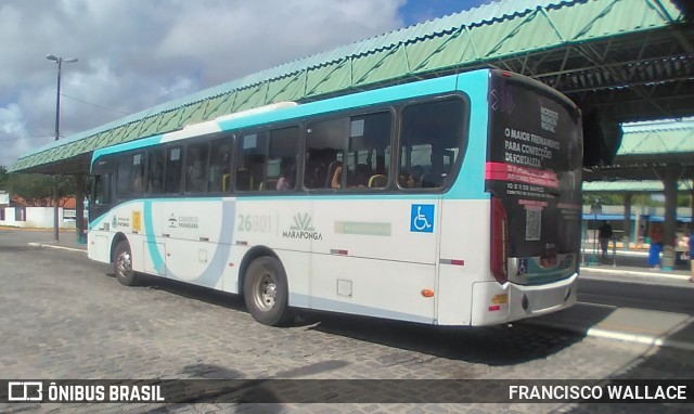 Maraponga Transportes 26801 na cidade de Fortaleza, Ceará, Brasil, por FRANCISCO WALLACE. Número da foto: #12842706.