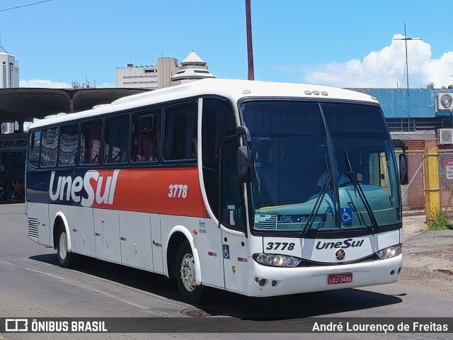 Unesul de Transportes 3778 na cidade de Porto Alegre, Rio Grande do Sul, Brasil, por André Lourenço de Freitas. Número da foto: #12843907.