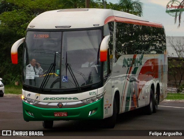 Empresa de Transportes Andorinha 6175 na cidade de Campo Grande, Mato Grosso do Sul, Brasil, por Felipe Arguelho. Número da foto: #12843795.