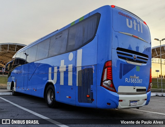 UTIL - União Transporte Interestadual de Luxo RJ 565.067 na cidade de Aparecida, São Paulo, Brasil, por Vicente de Paulo Alves. Número da foto: #12842633.