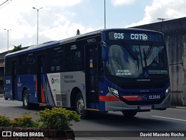 Auto Viação Bragança Metropolitana > Viação Raposo Tavares 12.2545 na cidade de Cotia, São Paulo, Brasil, por David Macedo Rocha. Número da foto: #12842816.