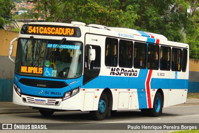 Viação Nossa Senhora da Penha RJ 188.033 na cidade de Mesquita, Rio de Janeiro, Brasil, por Paulo Henrique Pereira Borges. Número da foto: #12843372.
