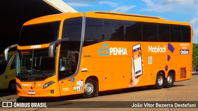 Empresa de Ônibus Nossa Senhora da Penha 7001 na cidade de Maringá, Paraná, Brasil, por João Vitor Bezerra Destefani. Número da foto: #12843770.