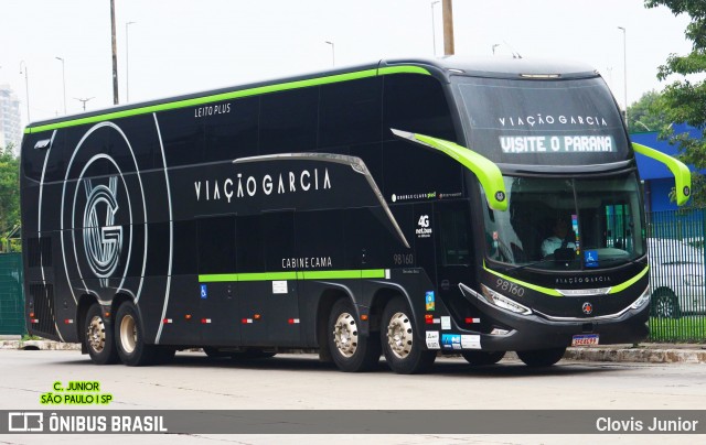 Viação Garcia 98160 na cidade de São Paulo, São Paulo, Brasil, por Clovis Junior. Número da foto: #12843322.
