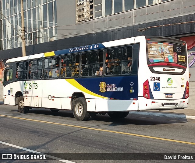 Viação Elite 2346 na cidade de Volta Redonda, Rio de Janeiro, Brasil, por David Freitas. Número da foto: #12842487.