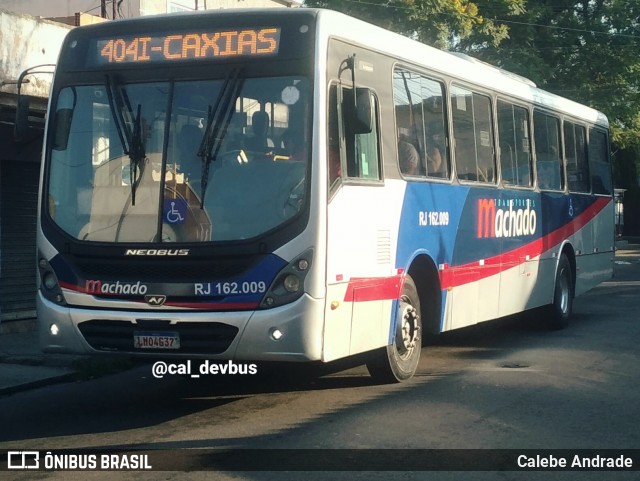 Transportes Machado RJ 162.009 na cidade de Duque de Caxias, Rio de Janeiro, Brasil, por Calebe Andrade. Número da foto: #12843174.