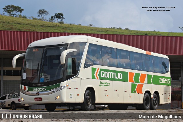 Empresa Gontijo de Transportes 21655 na cidade de João Monlevade, Minas Gerais, Brasil, por Mairo de Magalhães. Número da foto: #12844510.