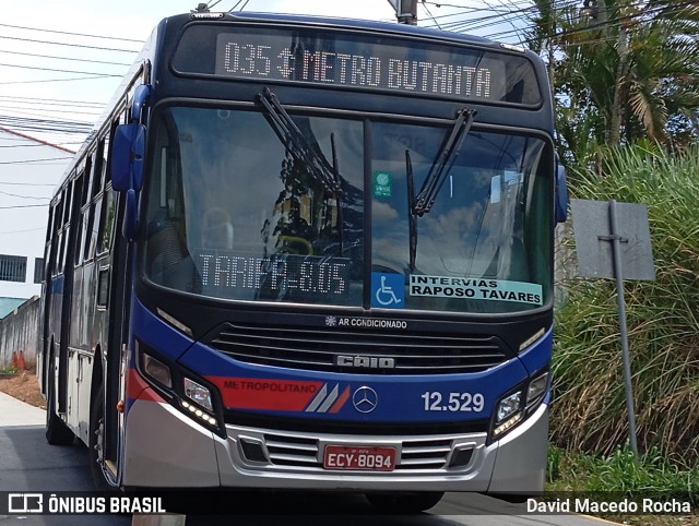 Auto Viação Bragança Metropolitana > Viação Raposo Tavares 12.529 na cidade de Cotia, São Paulo, Brasil, por David Macedo Rocha. Número da foto: #12842821.