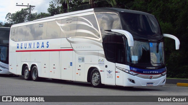 Reunidas Transportes Coletivos 23813 na cidade de Brusque, Santa Catarina, Brasil, por Daniel Cezari. Número da foto: #12843913.