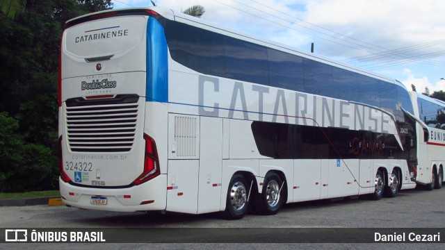 Auto Viação Catarinense 324322 na cidade de Brusque, Santa Catarina, Brasil, por Daniel Cezari. Número da foto: #12843918.