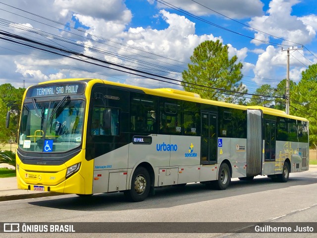 City Transporte Urbano Intermodal Sorocaba 2801 na cidade de Sorocaba, São Paulo, Brasil, por Guilherme Justo. Número da foto: #12843590.