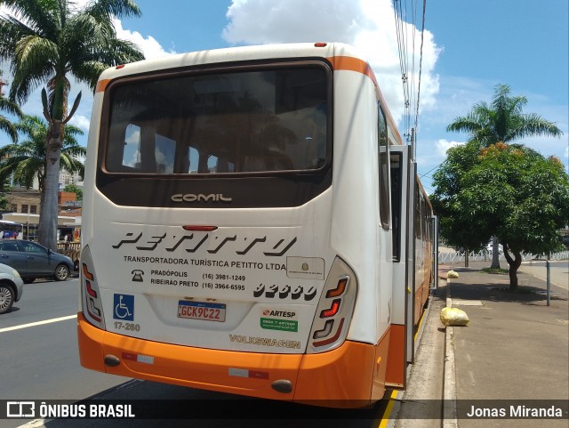 Transportadora Turística Petitto 92660 na cidade de Ribeirão Preto, São Paulo, Brasil, por Jonas Miranda. Número da foto: #12843191.