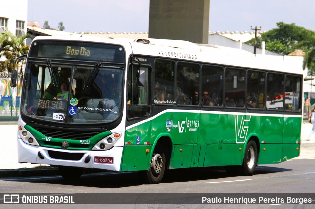 Viação VG B31163 na cidade de Rio de Janeiro, Rio de Janeiro, Brasil, por Paulo Henrique Pereira Borges. Número da foto: #12845384.