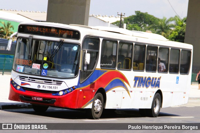 Transportadora Tinguá RJ 156.151 na cidade de Rio de Janeiro, Rio de Janeiro, Brasil, por Paulo Henrique Pereira Borges. Número da foto: #12845330.