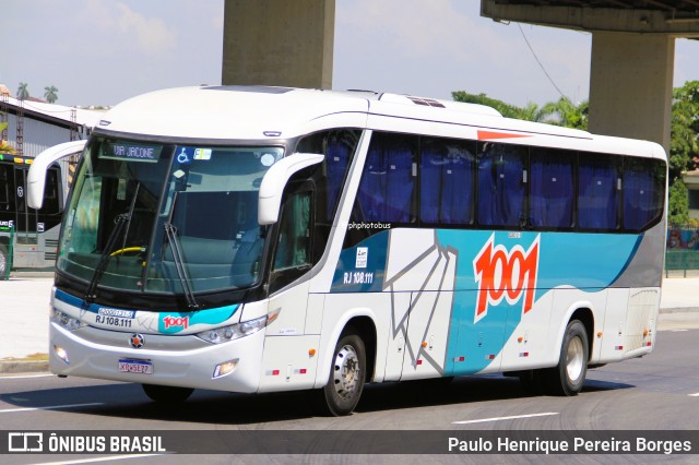 Auto Viação 1001 RJ 108.111 na cidade de Rio de Janeiro, Rio de Janeiro, Brasil, por Paulo Henrique Pereira Borges. Número da foto: #12845261.