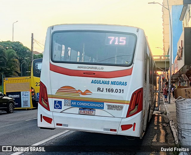 Viação Agulhas Negras RJ 169.031 na cidade de Volta Redonda, Rio de Janeiro, Brasil, por David Freitas. Número da foto: #12844830.