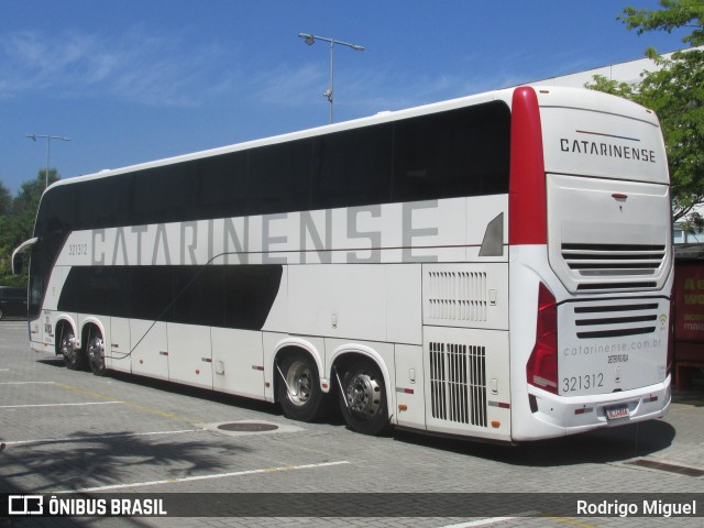 Auto Viação Catarinense 321312 na cidade de Rio de Janeiro, Rio de Janeiro, Brasil, por Rodrigo Miguel. Número da foto: #12845055.