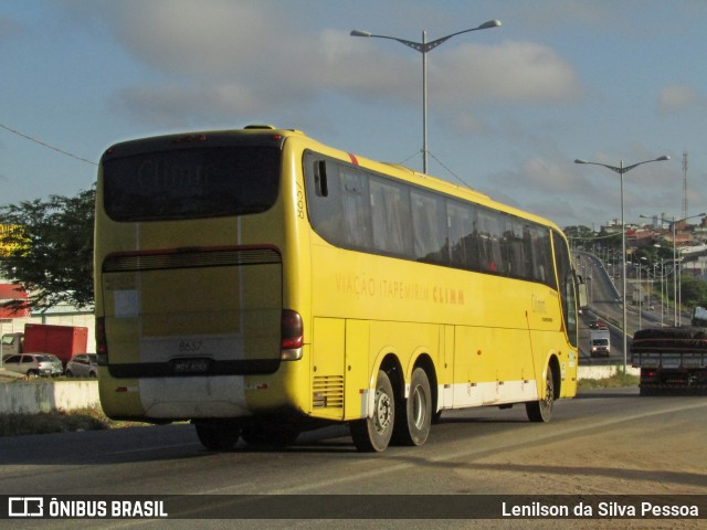 Viação Itapemirim 8657 na cidade de Caruaru, Pernambuco, Brasil, por Lenilson da Silva Pessoa. Número da foto: #12845730.