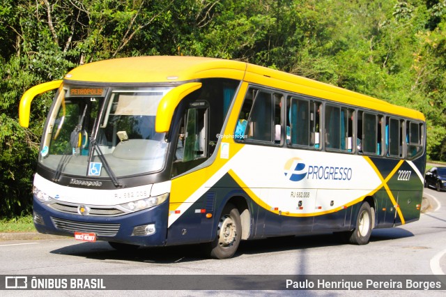 Viação Progresso 22227 na cidade de Petrópolis, Rio de Janeiro, Brasil, por Paulo Henrique Pereira Borges. Número da foto: #12847033.