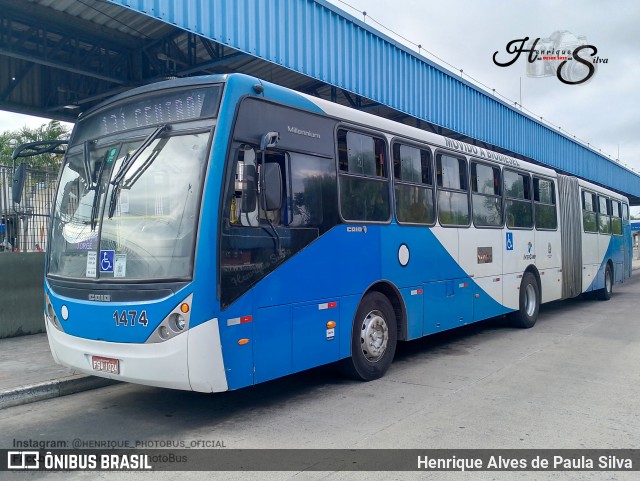 VB Transportes e Turismo 1474 na cidade de Campinas, São Paulo, Brasil, por Henrique Alves de Paula Silva. Número da foto: #12847483.