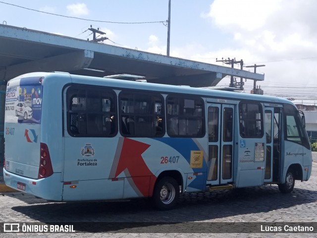 Maraponga Transportes 26407 na cidade de Fortaleza, Ceará, Brasil, por Lucas Caetano. Número da foto: #12846408.