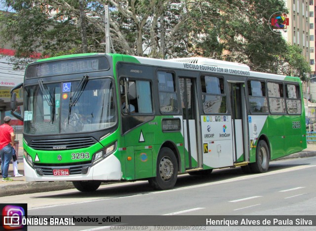 VB Transportes e Turismo 3293 na cidade de Campinas, São Paulo, Brasil, por Henrique Alves de Paula Silva. Número da foto: #12847565.