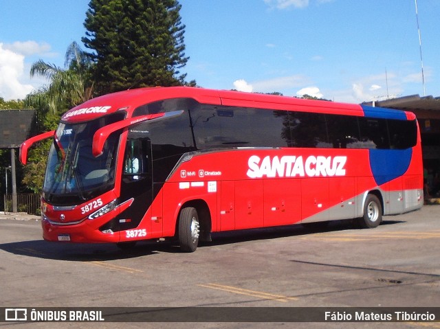 Viação Santa Cruz 38725 na cidade de Três Corações, Minas Gerais, Brasil, por Fábio Mateus Tibúrcio. Número da foto: #12786586.