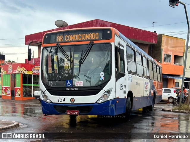 CMT - Consórcio Metropolitano Transportes 154 na cidade de Cuiabá, Mato Grosso, Brasil, por Daniel Henrique. Número da foto: #12786463.