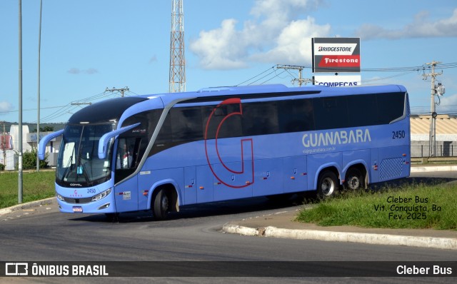Expresso Guanabara 2450 na cidade de Vitória da Conquista, Bahia, Brasil, por Cleber Bus. Número da foto: #12785909.